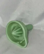 JADEITE JADE MOSSER GLASS GREEN HAND-HELD VTG STYLE JUICER REAMER Made In USA