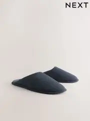 Blue Textured Mules Slippers (AV2829) | $33