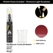 Touch Up Paint For Renault Trucks All Models 04727 Rouge With Polish Paste