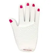 White Short Fishnet Finger-less Gloves 1980's Neon Colour Party Accessories
