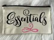 Personalised Canvas Make Up, Pencil Case Pouch