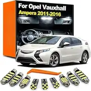 12Pcs LED Interior Dome Map Light Bulb Kit, For Opel Vauxhall Ampera 2011 2012 2013 2014 2015 2016 Trunk Lamp