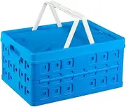 Sunware Square Folding Box 32 Litre with Handle with Cool Bag Blue White Colour
