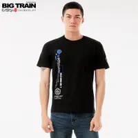 在飛比找蝦皮商城優惠-BIG TRAIN 翻轉潮流主題圓領T男款-黑