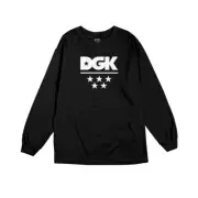 DGK Dirty Ghetto Kids "All Star" Long Sleeve Tee (Black) T-Shirt