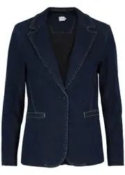 Alice + Olivia Macey Stretch-denim Blazer - Dark Blue - 14 14