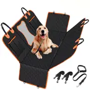 Dog Car Seat Cover Waterproof Scratchproof Hammock with Side Flaps for SUVs Trucks