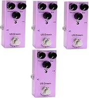 SUPVOX 4pcs Guitar Effects Guitar Effect Pedal 10 Effects Delay Bass Pedals Reverb Pedal Delay Pedal Bass Effect Pedal -puss Delay Pedal with Time Mix Repeat Suite Purple Electric Guitar