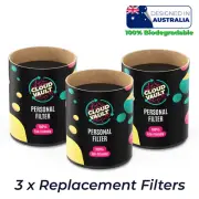 Cloud Vault ECO Replacement Filter x 3 - Orange Lava / The Aussie Smokebuddy