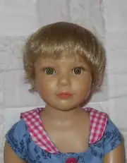 WEE 3 BABY Unisex Doll Wig 8-9.5 (BIG) BLONDE Baby/Toddler Wig Full Cap (C) NWT