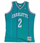 Medium Mitchell & Ness NBA Larry Johnson 1992 Swingman Jersey Charlotte Hornets