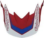 Troy Lee Designs GP Overload Helmet Peak, white-red for Men White Red