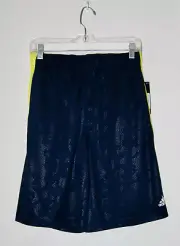 NWT adidas Boy's Navy Blue and Lime Green Climalite Basketball Shorts sz XL 18