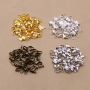 100PCS New Pendant Clips & Pendant Clasps Pinch Bail Jewelry Pendant Connectors