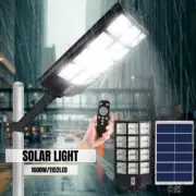 9900000000LM LED Street Light Solar Power with Pole Remote Control Motion Sensor