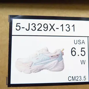 FILA Hidden Tape 6 女款復古慢跑鞋 5J329X131 米粉橘藍【iSport愛運動】