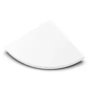 TileWare Boundless White Shower Corner Shelf Hook Option 6" Triangle Bathroom