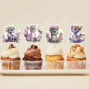 10PK MYSTICAL DRAGON CUPCAKE CAKE TOPPERS BIRTHDAY PARTY SUPPLIES DECORATIONS