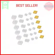 30 PCS Raspberry Pi 4 Heatsink Kit with Thermal Conductive Adhesive Tape, Alumin