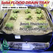 Flood Drain System Tray 106x106cm Fo Hydroponics Aquaponic EBB System Grow Tent