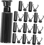 [Healeved] 12 Pack Zinc Alloy Cord Locks Metal Shoelace End Caps Pendant Clock Stopper