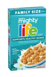 New Family Size Quaker Mighty Life Very Vanilla Multigrain Cereal 22.3oz