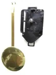 Quartz LONG Handshaft Pendulum Clock Mechanism WITH Hands,Pendulum Rod & Disc