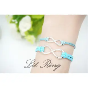 【Lit Ring】Infinite 細繩無限手鍊。無限符號 紅線 蠟線 手環 對鍊 閨蜜 情侶 手鍊 手作 飾品