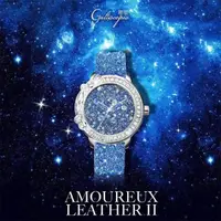 在飛比找momo購物網優惠-【Galtiscopio 迦堤】璀璨星鑽系列限量星空藍手錶-