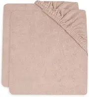 Jollein Changing Mat Cover - Wild Rose - Pack of 2-50 x 70 cm - Cotton Terry Cloth - Cover Changing Mat - Dusky Pink
