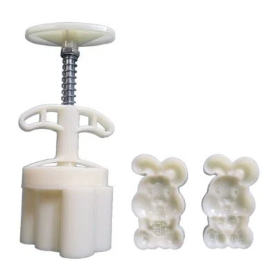 Rabbit Moon Cake Mould Set Mold Accessories in Midautumn Festival for Cake