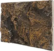 GANAZONO Simulated Rock Reptile Tank Background Lightweight Terrarium Decor Vibrant Colors Detailed Images for Fish Tanks Easy to Place Compact Habitat Enhancement