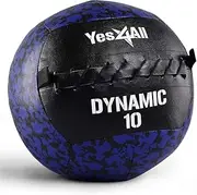 Yes4All Wall Ball - Soft Medicine Ball/Wall Medicine Ball for Full Body Dynamic Exercises Ball for 3kgs/6lbs, 4.5kgs/10lbs, 5kgs/12lbs, 7kgs/15lbs, 8kgs/18lbs, 14kgs/30lbs