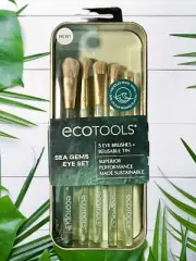 Ecotools Sea Gems Eye Set - 5 Eye Brushes & Reusable Tin