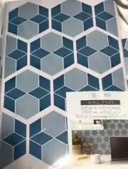 Target Design Group Blue Teal Peel And Stick Wall Tiles 10 Sheets 3.12" x 3.65"