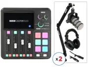Rode RODECaster Duo Streaming Mixer and PodMic Duo Bundle