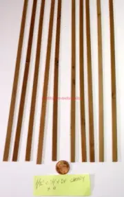 NESL~Scale Lumber~Cherry Strip Wood~1/16" X 1/4" X 24"~X 10 Pieces