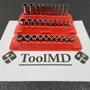 Snap-on Tools USA NEW 30pc 1/4" Drive 6-Point SAE Shallow/Semi/Deep Socket Set
