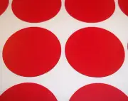 100 Red 15mm (1/2 Inch) Colour Code Dots Round Stickers Sticky ID Labels