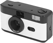 Film Camera 35MM, Reusable Film Camera with Flash, Retro Film Camera Supports 135 or 35MM Black and White or Color Film, 28MM F/8 Lens 1/120s Shutter Speed (Black and White)