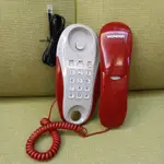 (2手)WONDER 旺德 兩用迷你電子電話機 WD-303 (紅色)有線電話 家用電話 有線電話 室內電話機