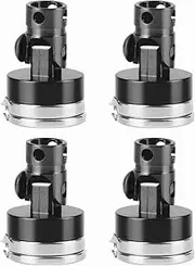 Rc Body Mounts, 4Pcs Aluminum Alloy Strong Magnet Rc Car Shell Column Post Rc Magnetic Body Mounts, RC Magnetic Body Post for AXIAL SCX10 1/10 RC Car Model Rc Magnetic Body Mounts(Black)