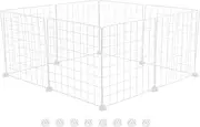 Large Design Pet Playpen Iron Construction DIY Wire Grid Panel for Rabbit Guinea Pig Puppy Kitten Playpens