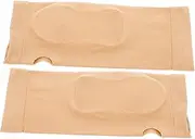 MUSISALY 1Pair Wrist Compression Sleeve Soft Support for Hand Stability and Protection Ambidextrous Design for Sports and Fitness Activities Light Yellow Color for Discreet Use