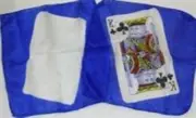 MAGIC TRICK & ILLUSION : CARD SILK SET – KING OF CLUBS – A REVELATION ACT !