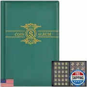 Coin Collection Book Holder Album for Collectors, 300 Pockets Coins Display S