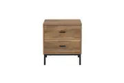 Bedside Table 2 Drawers | Modern Nightstand for Your Bedroom