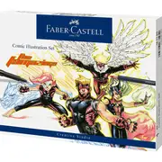 Faber Castell 15pc Creative Pitt Artist Brush Pens Comic Manga Illustration Set