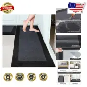 Machine Washable Kitchen Rugs Set of 2, Non-Slip, Ultra Absorbent Design