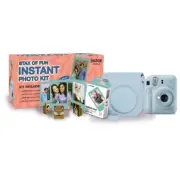 Fujifilm Instax Mini 12 Case & Film Bundle (Blue)